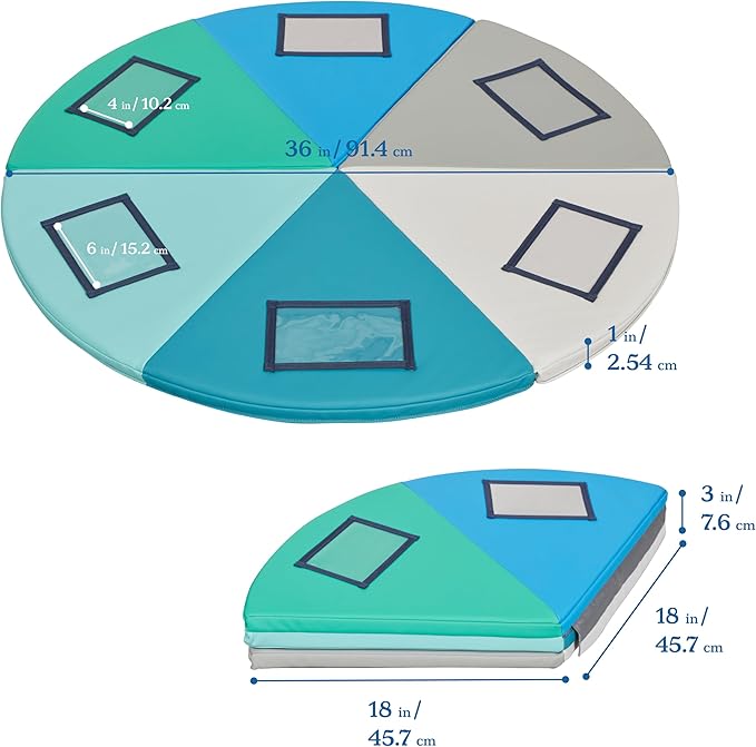ECR4Kids SoftZone Picture Me Play Mat, Activity Mat, Contemporary