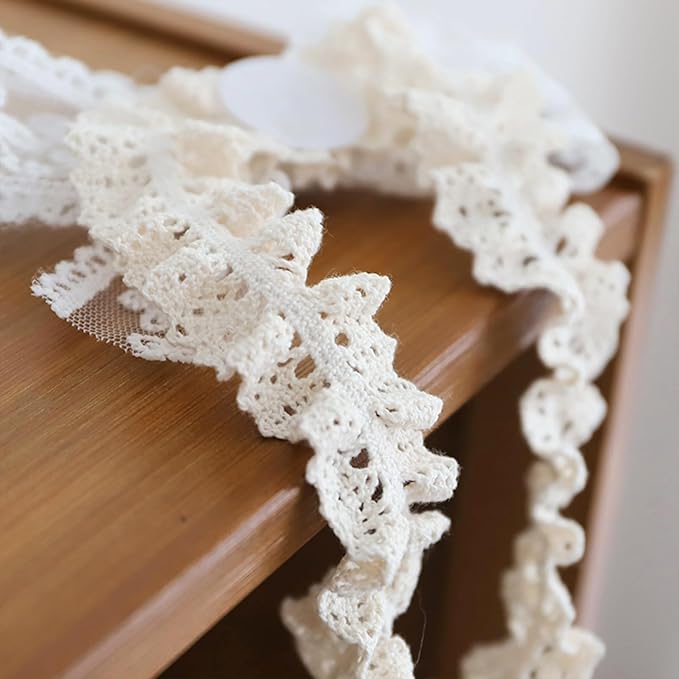 Baby Girls Bow Lace Headband Cute Soft Hairband White Butterfly Knot Headbands for Newborn Infants Toddlers Kids Christening Baptism Birthday Party Hair Accessories（Beige C）
