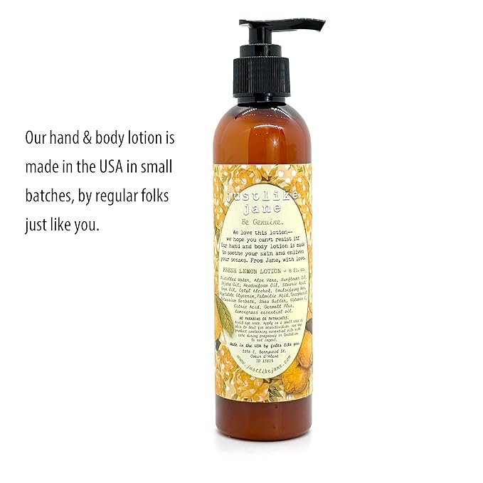 Just Like Jane™ Shea Butter Lotion | 8 fl oz | 8 scents | Scent: Fresh Cut Lemon