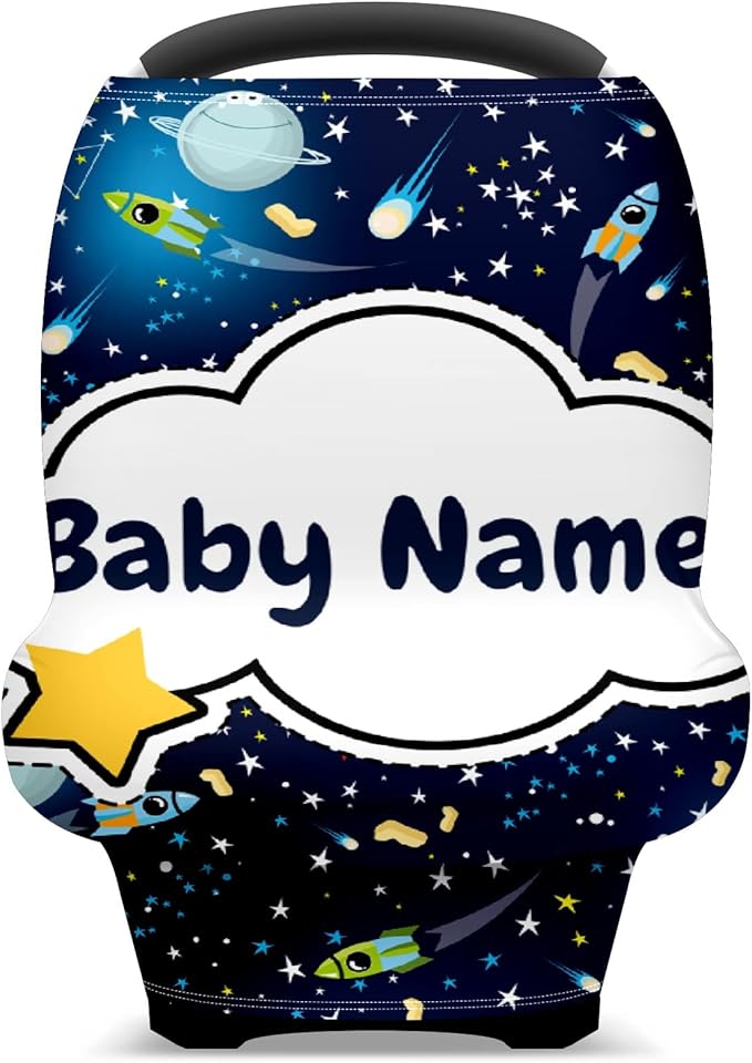 Baby Car Seat Stroller Cover Nursing Cover New Mom Breastfeeding Scarf Soft Stretchy Infant Carrier Cover Car Canopy Coverage