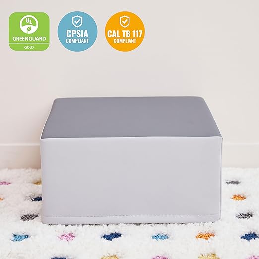 ECR4Kids SoftZone Junior Mix n' Match Pedestal, Beginner Playset, Grey