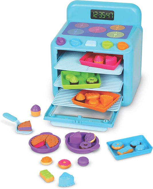 Learning Resources Sorting Sweets Mini Oven, Play Food, Kids Kitchen Playset, Pretend Play Toys, Mini Food, Sorting Toys, Montessori Cooking Set for Toddlers