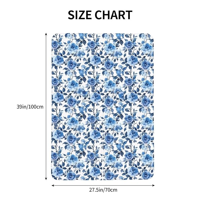 Blue Rose Floral Baby Car Seat Canopy Nursing Cover for Newborn Car Seat Breastfeeding Covers Blanket Newborn Shower Gift