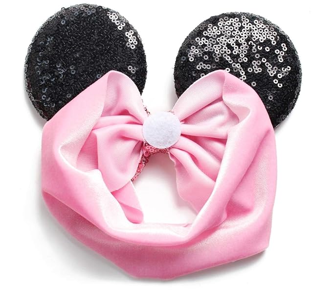 Mouse Ears Headband/Headwrap - Toddler, Baby, Kids upto 4 Years - Party supplies - Light Pink