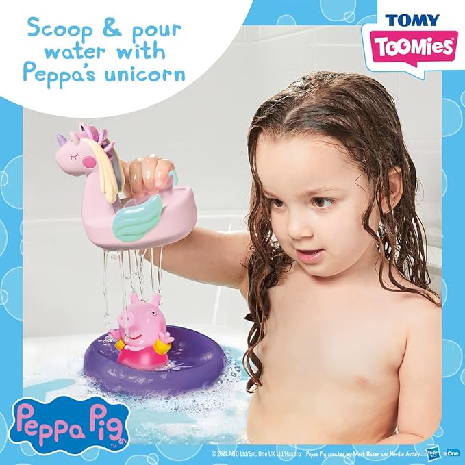 Tomy Toomies Peppa Pig Peppa’s House Bath Toy Playset – Bath Time Water Play Activity Center – Baby and Toddler Bath Toys for 18 Months and Up