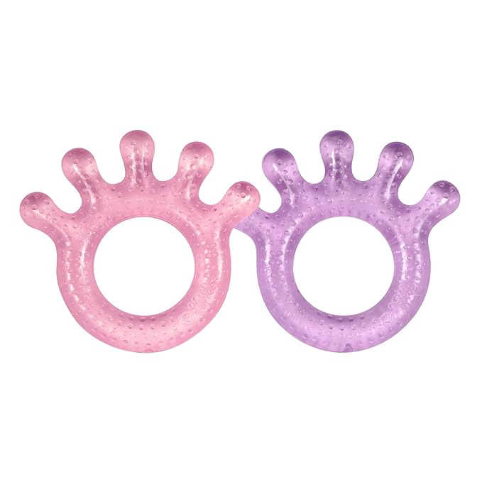 I Play, Teether Pink Purple Hand, 2 Count