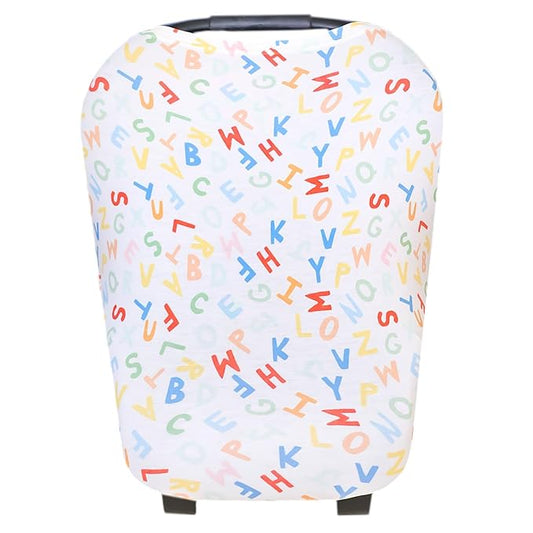 Copper Pearl Multi-Use Cover: Car Seat Covers, Nursing Cover, and Stroller Cover for Sun - Stretchy Fabric, All-Season Use, Stylish Designs, Easy Access for Moms - Webster
