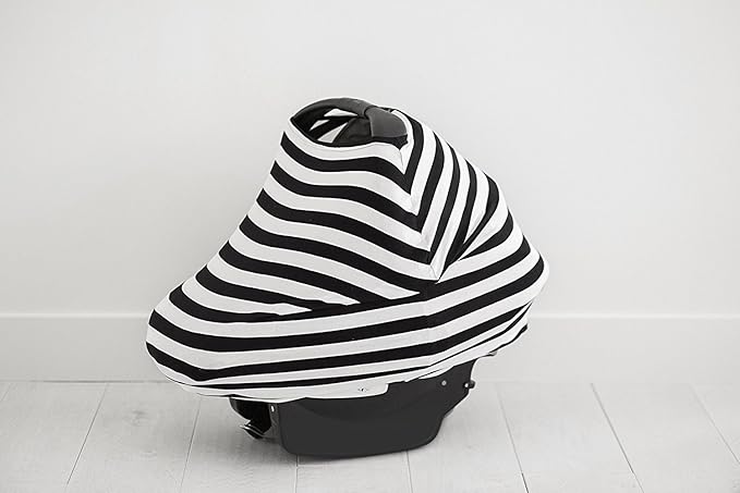 Multi-Use Nursing Breastfeeding Cover Baby Car Set Cover Canopy Shopping Cart Cover Swaddle Blanket for Infants Newborns Toddlers Shower Gift (The Classic)