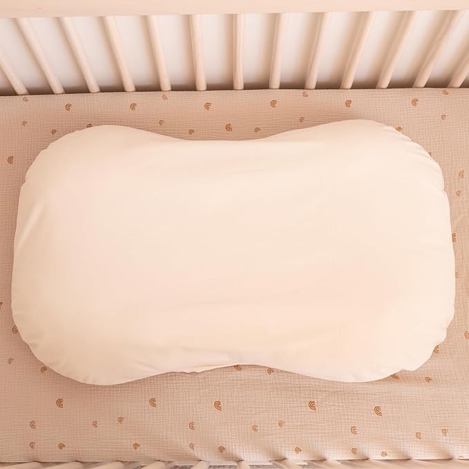 100% Waterproof Baby Lounger Cover - 2-Ply Organic Cotton Slipcovers Keep Your Lounger Clean & Your Baby Comfy - Machine Washable - (Lounger Not Included) - Off-White