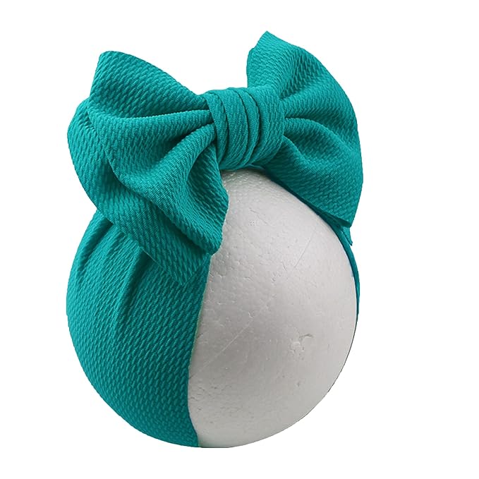 Bows for Baby Girls Headband, Newborn Bows Headbands Baby Hair Bows Hairbands Hair Accessories.(FD104) (Rose red Teal Blue)