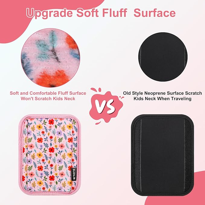 3 Pcs Car Seat Straps Shoulder Pads Suit for Kids : Ultra-Soft Child Car Seat Strap Covers, Kids Car Seat Strap Pads, Cute Plush Printed Seat Belt Covers, Hip Support, for Pushchair, Baby Stroller