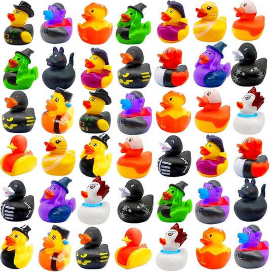 36 Pcs Halloween Rubber Ducks,Baby Showers Accessories Jeep Duckies Bath Toys for Kids Halloween Party Favors,Gift Exchange (Halloween)