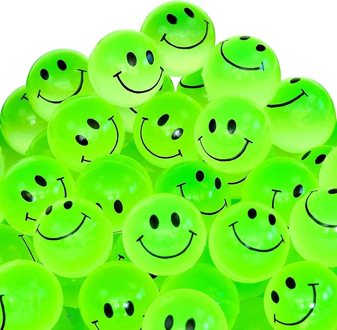 Playbees Glow in The Dark Bouncy Balls Bulk for Kids Super Bouncy Small Balls 1 inch for Kids Vending Machines Goodie Bag Stuffers for Boys and Girls