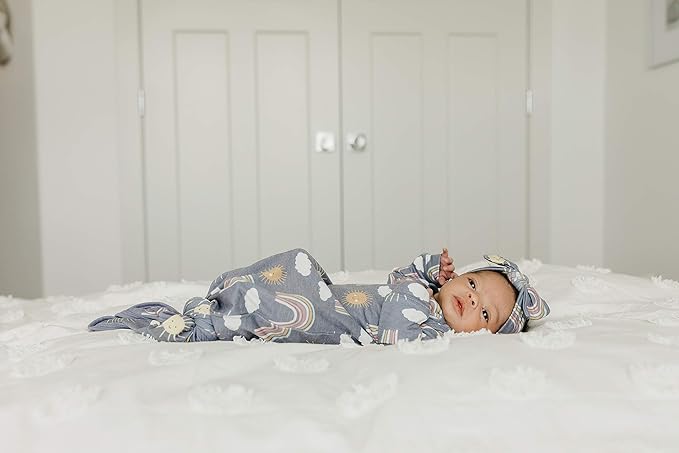 Copper Pearl Baby Bows: Stylish Headbands for Baby Girls, Premium Soft and Stretchy Baby Headbands, Perfect for Newborns, Trendy Designs - Hope