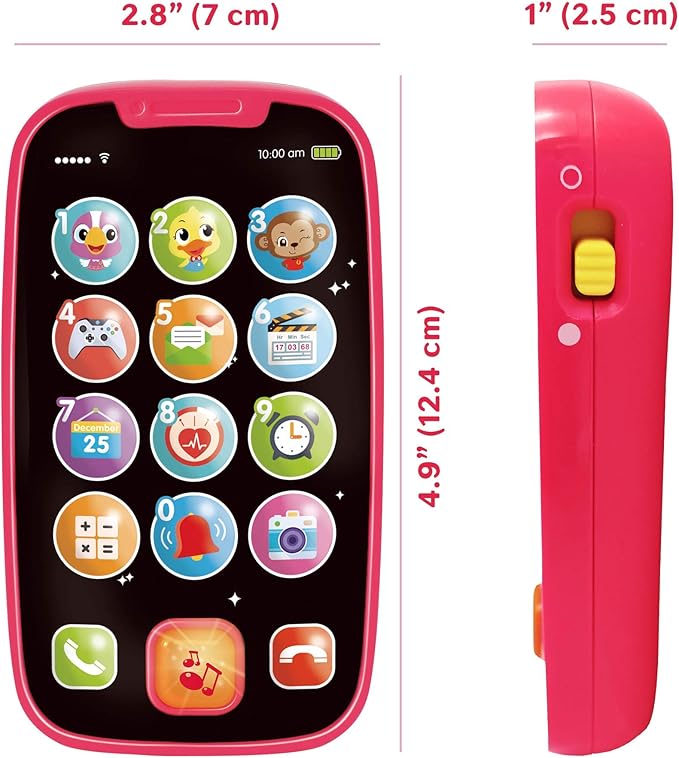 Stone and Clark My First Smartphone & Musical Press & Go Caterpillar Toy Bundle - Interactive Learning Toys for Toddlers