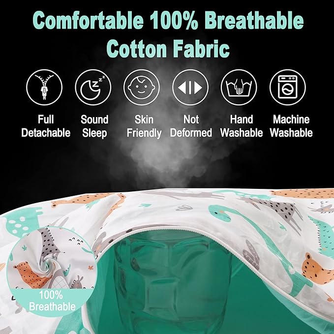 Viviland Baby Lounger Snuggle Me Lounger Fits 0-24 Months Newborn Infant Babies, Dinosaur