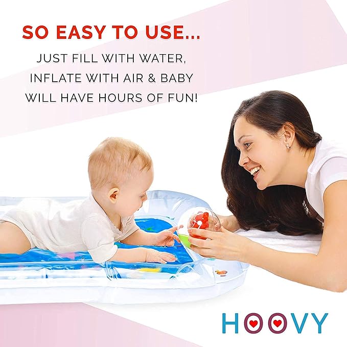 Tummy Time Water Mat for Babies - Fill N Fun Play Mat for Children and Infants, Fun Colorful