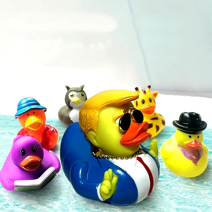 Jeeps Duck Rubber Duckies Trump Collection Baby Bath Ducking Bath Toy Car Accessories Décoration for Kids Rubber Resin Ducks in Bulk Plastic Duck Décor