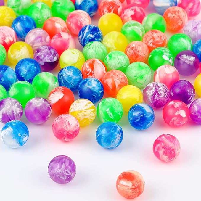 Sumind 500 Pcs Kids Small Bouncy Balls in Bulk Rubber High Bouncing Balls for Baby Toddler Birthday Party Favors Gift Game Prizes Vending Machines Fillers Outdoor Activities (0.98 Inch)