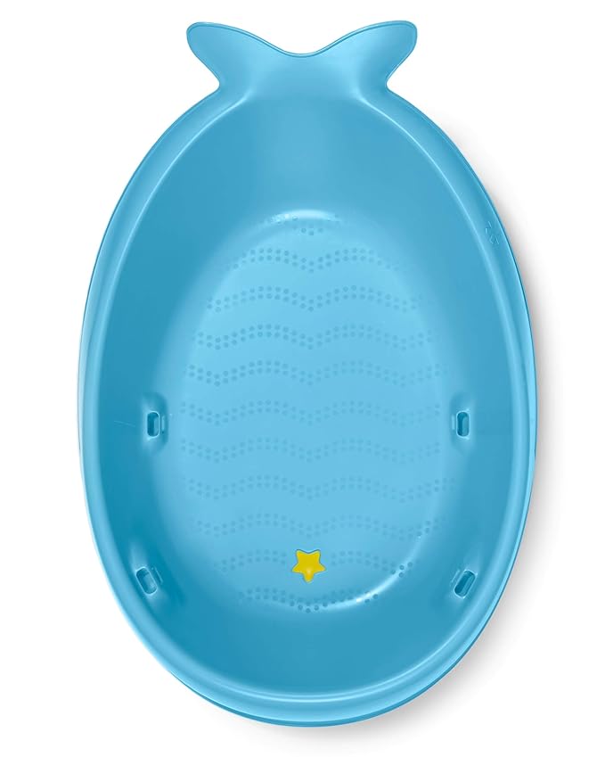 Skip Hop Baby Bath Tub, 3-Stage Smart Sling Tub, Moby, Blue (Pack of 2)