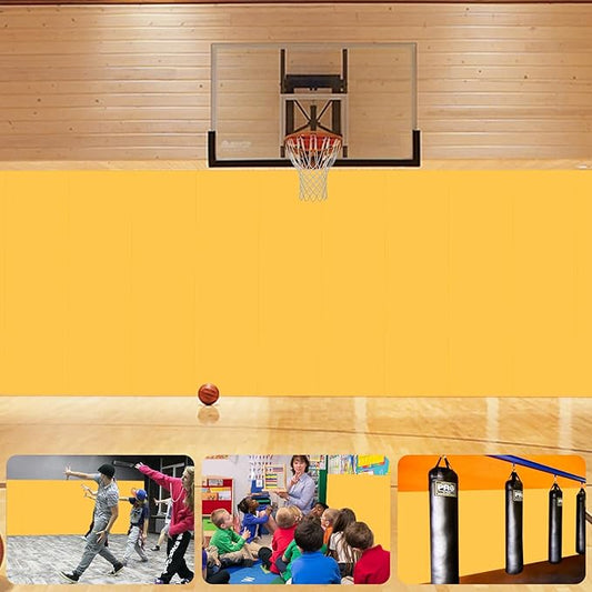 Gym Wall Padding for Gym Wall Pad for Kids Wall Padding 2" Thick Gym Padding for Wall Mat 4" Thick Wall Protection Pads, Durable Waterproof Wall Pad for Safety[Colorful]