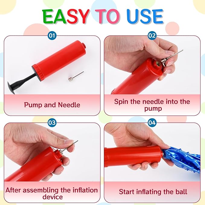 12PCS Bouncy Balls for Kids Toddlers, 7 Inch Sensory Balls Spiky Massage Stress Ball Bulk with Air Pump, Indoor Outdoor Sports Sensory Toys & Party Favors(Blue)