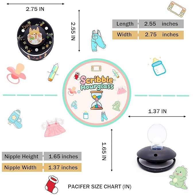 Big Shield Adult Pacifiers for Sleep: Pacifier for Adult with Paci Clips