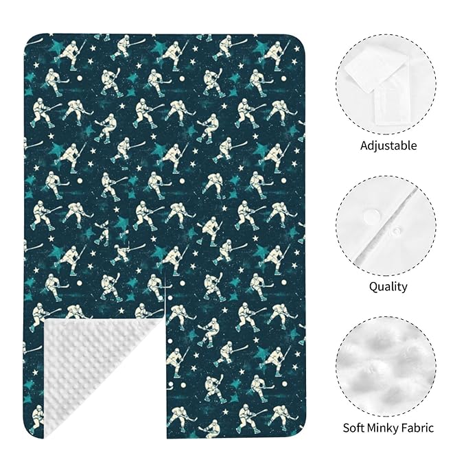 Hockey Player A Print Baby Car Seat Covers, Breathable Nursing Cover Breastfeeding Cover, Stroller Covers, Baby Boys Girls Newborn Essentials, Multi-use Infant Carseat Canopy