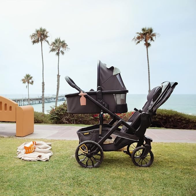 Veer Switchback Second Seat Adapter Kit | Easily Add an Additional Switchback Seat, Bassinet, or Infant Car Seat (with Adapters Sold Separately) to The &Roll Stroller Frame
