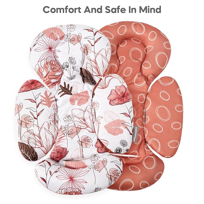 Infant Insert Compatible with 4moms Mamaroo & Graco Swing and Infant Car Seat, Stroller, Other Baby Swing, Rocker, Bouncer, Bassinet Newborn Insert Head & Body Support Cushion, Reversible Design