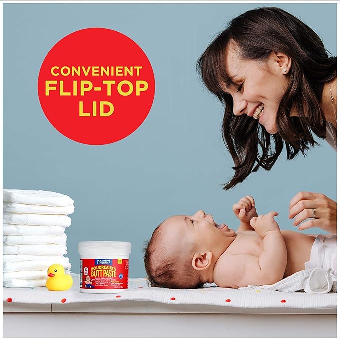 Boudreaux's Butt Paste 4oz Butt Barrier Ointment and 14oz jar Max. Strength Diaper Rash Ointment