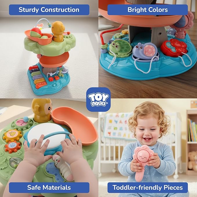 TOY Life Montessori Toy for 1 Year Old Boy Girl Gift, Musical Tree House Toddlers Educational Learning Toy for 1-2 Boys Girls, First 1st Birthday Gifts for Baby 6-12 12-18 Month, Toddler Toys 1-2
