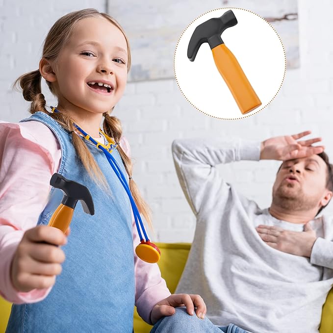 Zhanmai 2 Pcs Toy Foam Hammer, Fun Gift for Boys & Girls, Simulation Hammers to Release Anxiety, Classroom Educational Toy for Teens and Toddlers (Black)