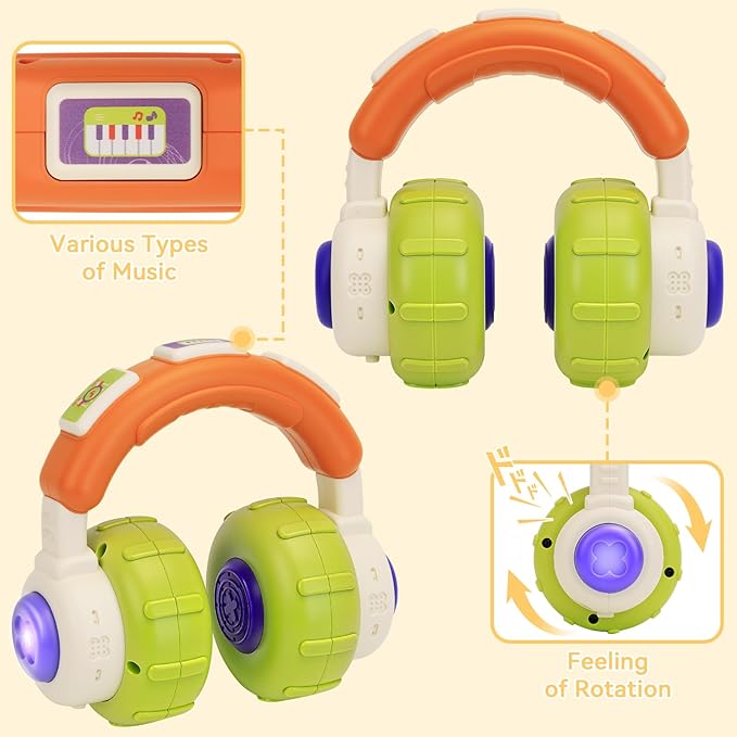 Musical Toys for Babies 0-6 Months - 1 2 Year Old Toddlers Boy Girl Gifts with Light & Music Toys for 1 + Year Old, 1st Learning Educational Motor Skills Sensory Toy