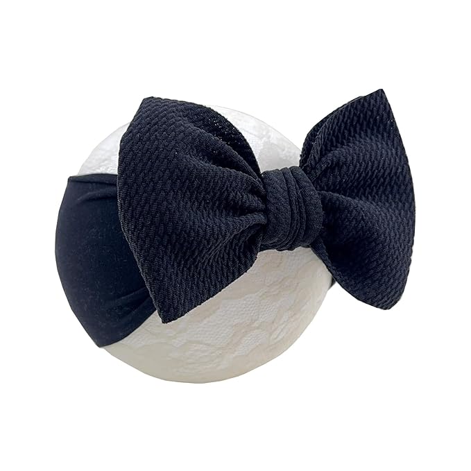 Baby Girl Headbands Nylon Bow Hair Accessories for Newborn Infants Toddlers (Y06, FZ)
