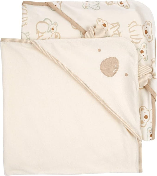 Carter's Baby Hooded Towel (2pk Ivory/Khaki)