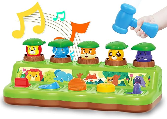 FS Pop Up Toy for Baby 6-12 Months, Cause and Effect Toys for 1 Year Old, Early Learning Educational Pop Up Baby Toy for Boys and Girls Gifts