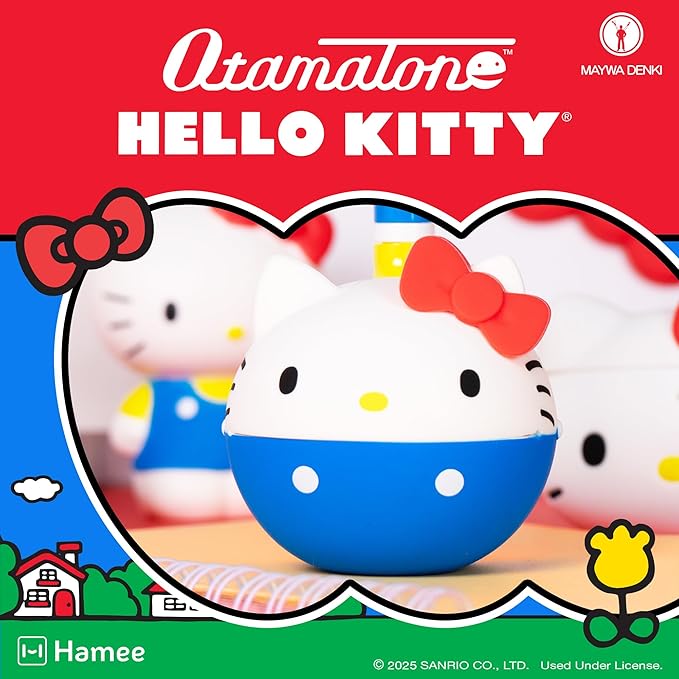 Otamatone Classic Hello Kitty [Officially Licensed Sanrio] Japanese Character Electronic Musical Instrument Portable Synthesizer from Japan Maywa Denki for Children Kids and Adults Gift