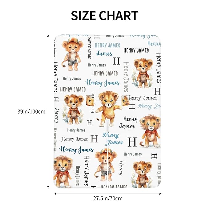 Personalized Baby Car Seat Canopy Minky Lion Baby Blanket Custom Name Baby Car Seat Cover Girls Boys Infant Newborn Carseat Canopy Nursing Cover for Stroller Car Seat Canopies