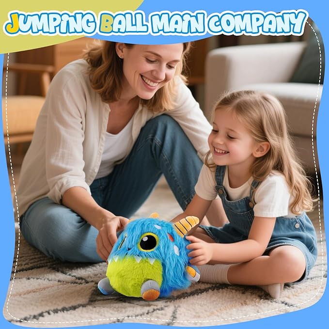 nicknack Toys for 1 2 3 Year Old Girls Boys Gifts, Crawling Monsters Baby Toys with Musical Sound, Toddler Interactive Sensory Plush Toys, Birthday Present Gifts for Kids 1 2 3 Years Old Boys Girls