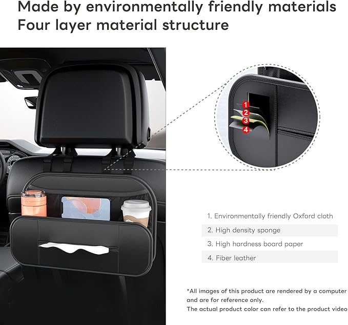 car storage bag, back storage,tissue box, rear seat storage, cup holder