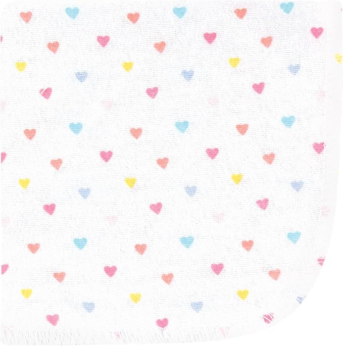 Hudson Baby Unisex Baby Flannel Cotton Washcloths, Unicorns Rainbows 12 Pack, One Size