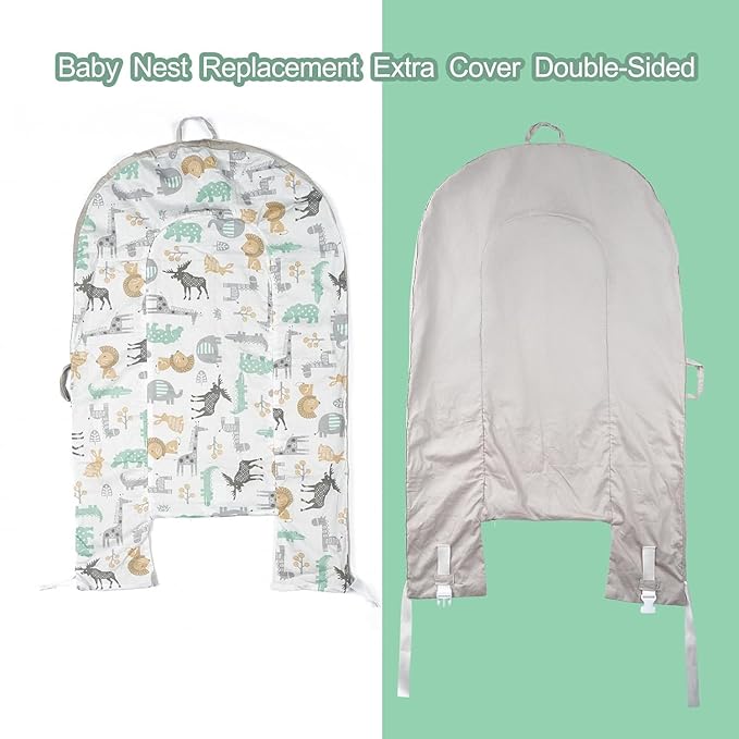 Cotton Baby Recliner Replacement Cover, Newborn Crib Cover Breathable Machine Washable
