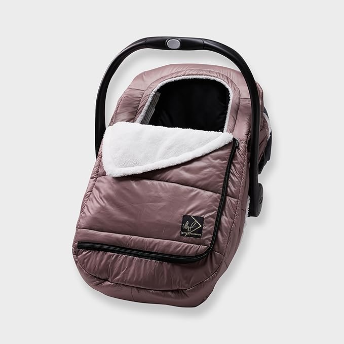 Allyson Felix + GoldBug Deluxe Car Seat Cover for Infants & Babies - Dusty Rose