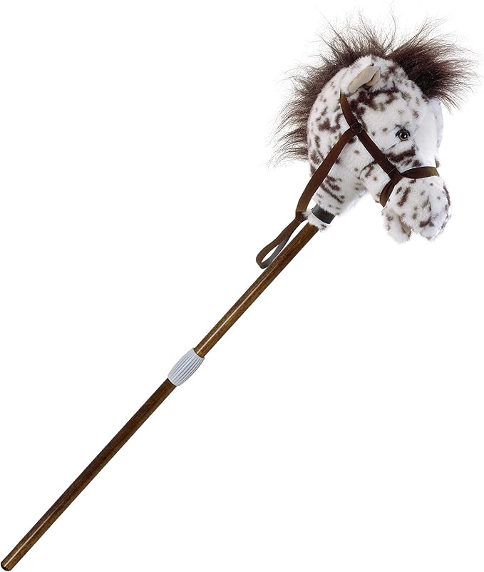 Mary Meyer Hobby Horse Toy Easy Ride 'Um Stick Horses with Galloping and Neighing Sounds, 33-Inches Tall, Appaloosa
