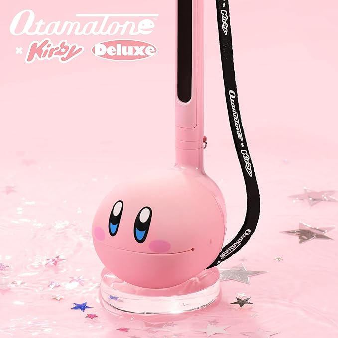 Otamatone Deluxe Japanese Musical Instrument Portable Music Synthesizer from Japan by Maywa Denki Studio Award Winning, Educational Fun Gift for Teens & Adults - Kirby (English Manual)