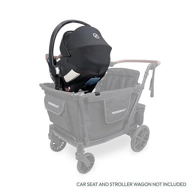 WONDERFOLD Infant Car Seat Adapter for Cybex, Nuna, Maxi-COSI Car Seat - Full 360-Degree Rotation, Easy to Install & Folds with Wagon Stroller, W2 Pro Series