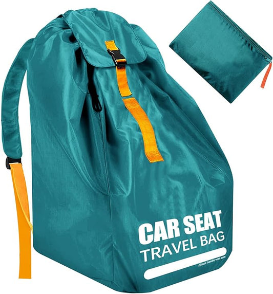 Car Seat Travel Bag for Airplane, Large Car Seat Bags for Air Travel with Comfort Padded Straps, Carseat Storage Bag / Backpack for Carseat Airport, Carseat Cover Travel - Baby Travel Essential