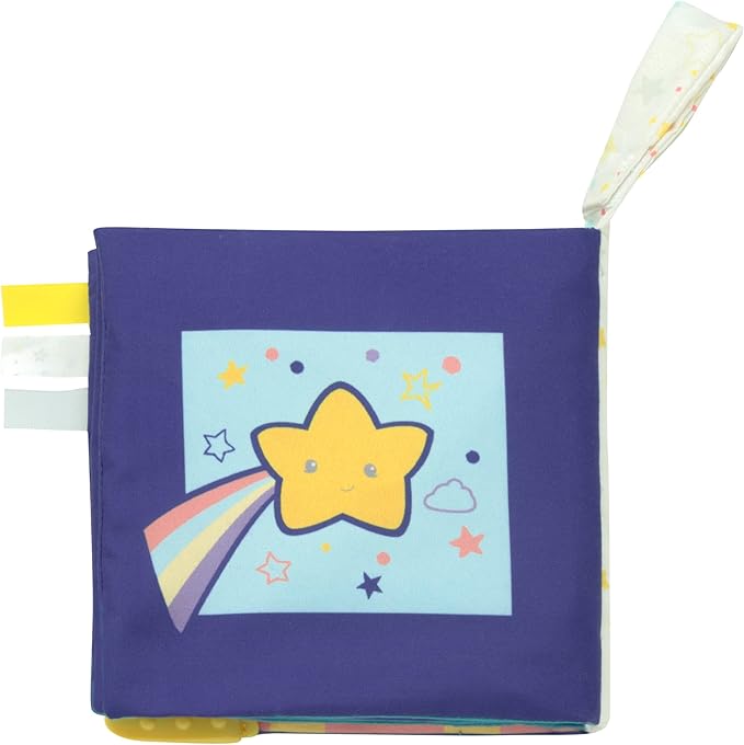 Magic Years 5 inch Soft, Crinkle Activity Book with Teether and Travel Strap for Baby, Twinkle, Twinkle Little Star, Multicolored