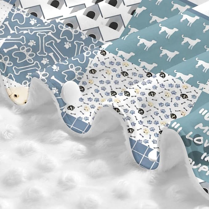 Personalized Minky Car Seat Canopy for Girl Boy, Custom Name Stroller Car Seat Covers Cover for Infant Newborn Shower Gift, Nursing Opening Carseat Cover for Breastfeeding, Dog Cute Puppy